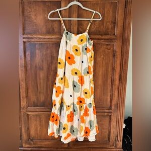 Monoprix Teens | Floral Tiered Dress | Adjustable Straps | Size 14 | Preowned